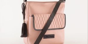 Trimurthi Leather Baby Pink Women Side Bags