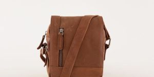 Trimurthi Leather Tan Women Sling Bags