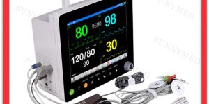 Hospital ICU Heart Rate Monitors Multi Function 15 Inch Portable Patient Monitor