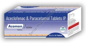 Aceclofenac Paracetamol Tablet Acomon