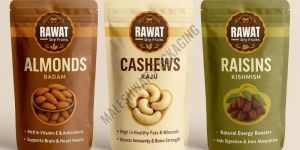 Custom Printed Dry Fruits Standup Zipper Pouches