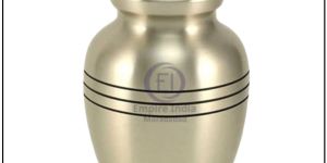 polished aluminum pet cremation urn