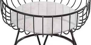 Black Metal Wire Fruit Basket