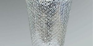 Decorative Mosaic Finish Iron Flower Vase