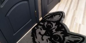 Cat Shaped Kids Bath Mat