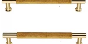 96mm Brass Cabinet Handles Antique Finish with Intricate Grip Design