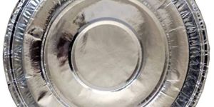 Plain Round 8 Inch Silver Paper Plate