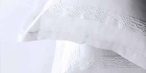 108x108 Inch Trident White Satin Plain Cotton Bedsheet