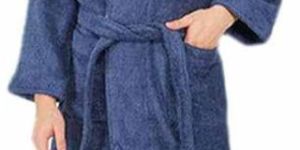 Men Plain Cotton Bath Robe