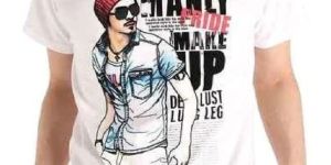 Mens Cotton Printed T Shirt