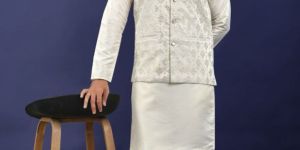RST-054 Premium Pure Silk Kurta Pyjama Set