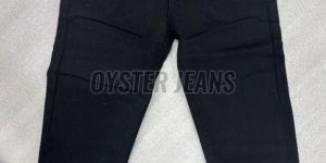 Black Stretchable Straight Fit Boys Denim Jeans