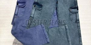 Boys Cargo Style Stretchable Denim Jeans