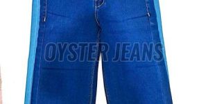 Girls Stretchable Straight Fit Silky Denim Jeans with Inner Elastic Belt