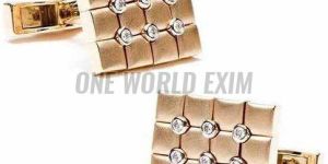 18 Carat Diamond Gold Cufflink