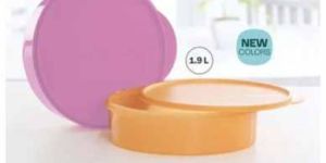 2L Tupperware Store N Serve Round Plastic Box