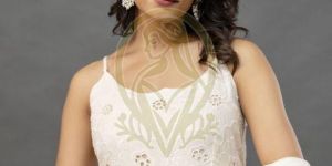 D2 Ivory Elegance Anarkali Set