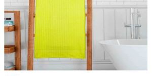 Highly Absorbent Ribbed Lime Green Bath Towel