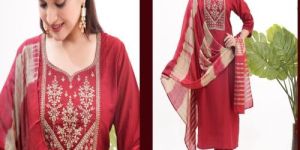 Ladies Roman Silk Suit Set
