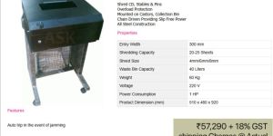Paper Shredder Machine