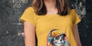 Polyester Urban Calavera Dia De Los Muertos Graphic Girls Printed T Shirt