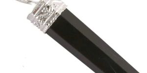 Black Tourmaline Pencil Pendant