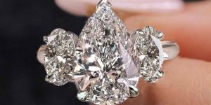 Pear Lab Grown Diamond Ring