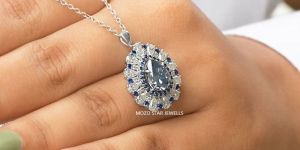 Pear Shaped Moissanite Pendant