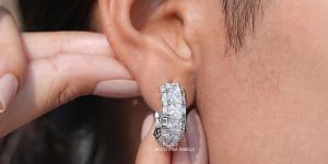 Princess Cut Moissanite Earrings