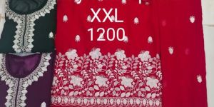 Xxl Embroidered Star Georgette Jarkan Suits