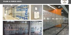 plain vinyl frost film