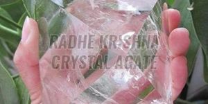 Rock Quartz Healing Pyramid