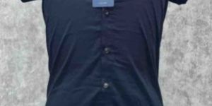 Classic Dark Blue Plain Full Sleeve Shirt