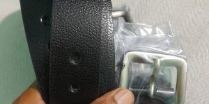 Mens Black Leather Belt