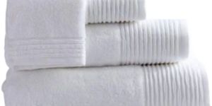 500 GSM Cotton White Hotel Towel