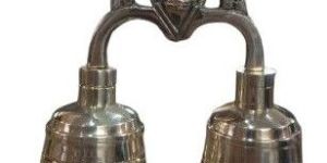 2 Interconnected Brass Bells