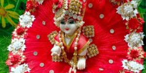Laddu Gopal Flower Design Poshak With Pagdi