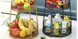 MTD24 Metal 2 Tier Multipurpose Wire Basket