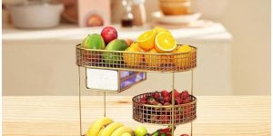 MTD26 Metal 3 Tier Fruit & Vegetable Basket