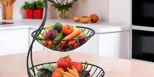 MTD04 Metal 3 Tier Fruit & Vegetable Basket