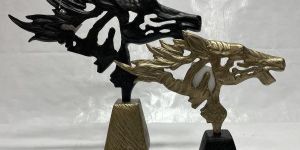 Set OF 2 Horse Sculpture for Decor