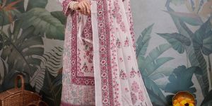 dusty blush mirror bead embroidered kurta set