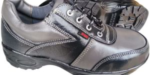 Softy Plain Leather Safety Shoes