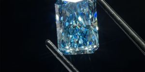 2Ct Radiant Cut Lab Diamond Fancy Vivid Blue Vs Clarity Loose Diamond