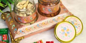 Wood Handicraft Meenakari Dry Fruit Box