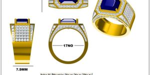 Mens Blue Sapphire Rings