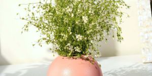 VA10081S Pink Flower Vase