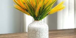 VA10033 Crackled Flower Vase