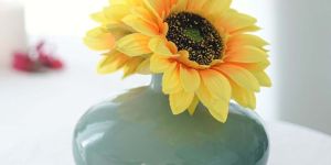 VA10093W Mist Green Flower Vase