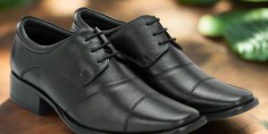 black 44249 mens black lace-up shoes